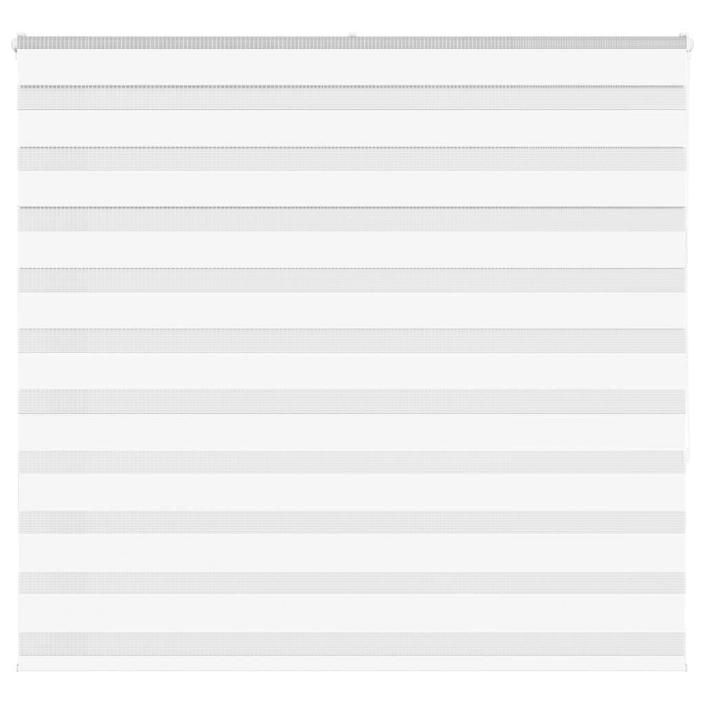 VidaXL store enrouleur zèbre 165x150 cm largeur du tissu 160,9 cm polyester blanc