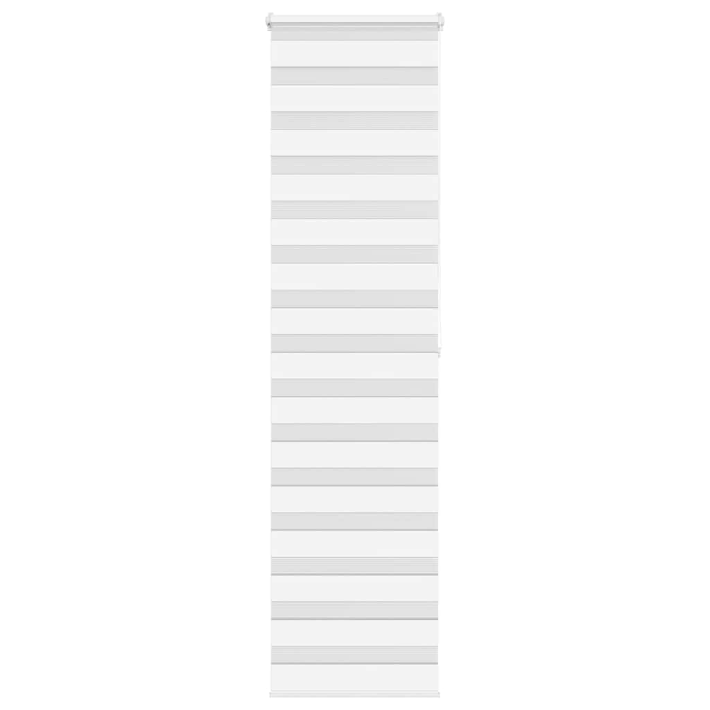 Vidaxx store enrouleur zèbre 55x200 cm largeur de tissu 50,9 cm polyester blanc
