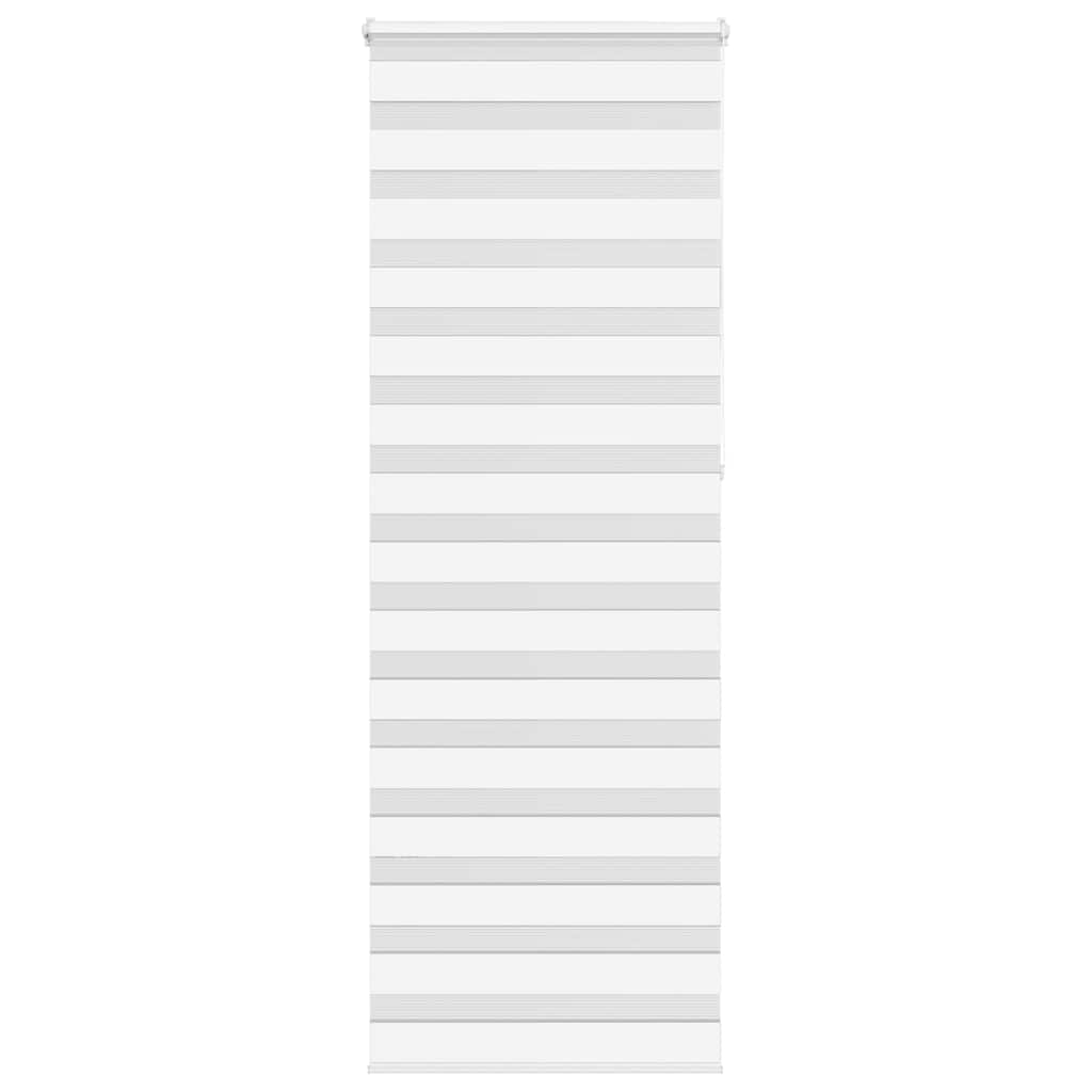 Vidaxx store enrouleur zèbre 80x230 cm largeur de tissu 75,9 cm polyester blanc
