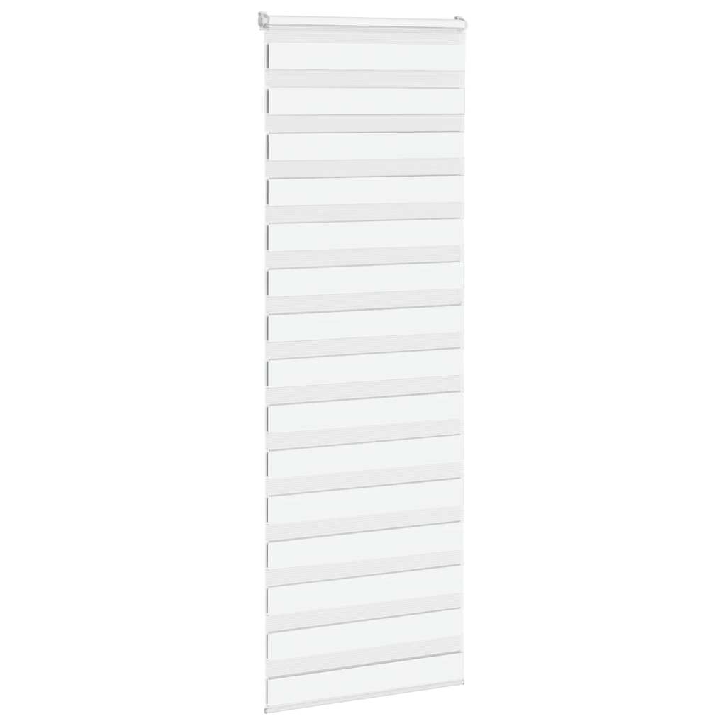 Vidaxx store enrouleur zèbre 80x230 cm largeur de tissu 75,9 cm polyester blanc