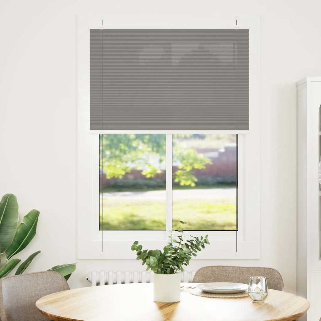 Vidaxx store enrouleur plissé 100x100 cm largeur de tissu 99,4 cm anthracite