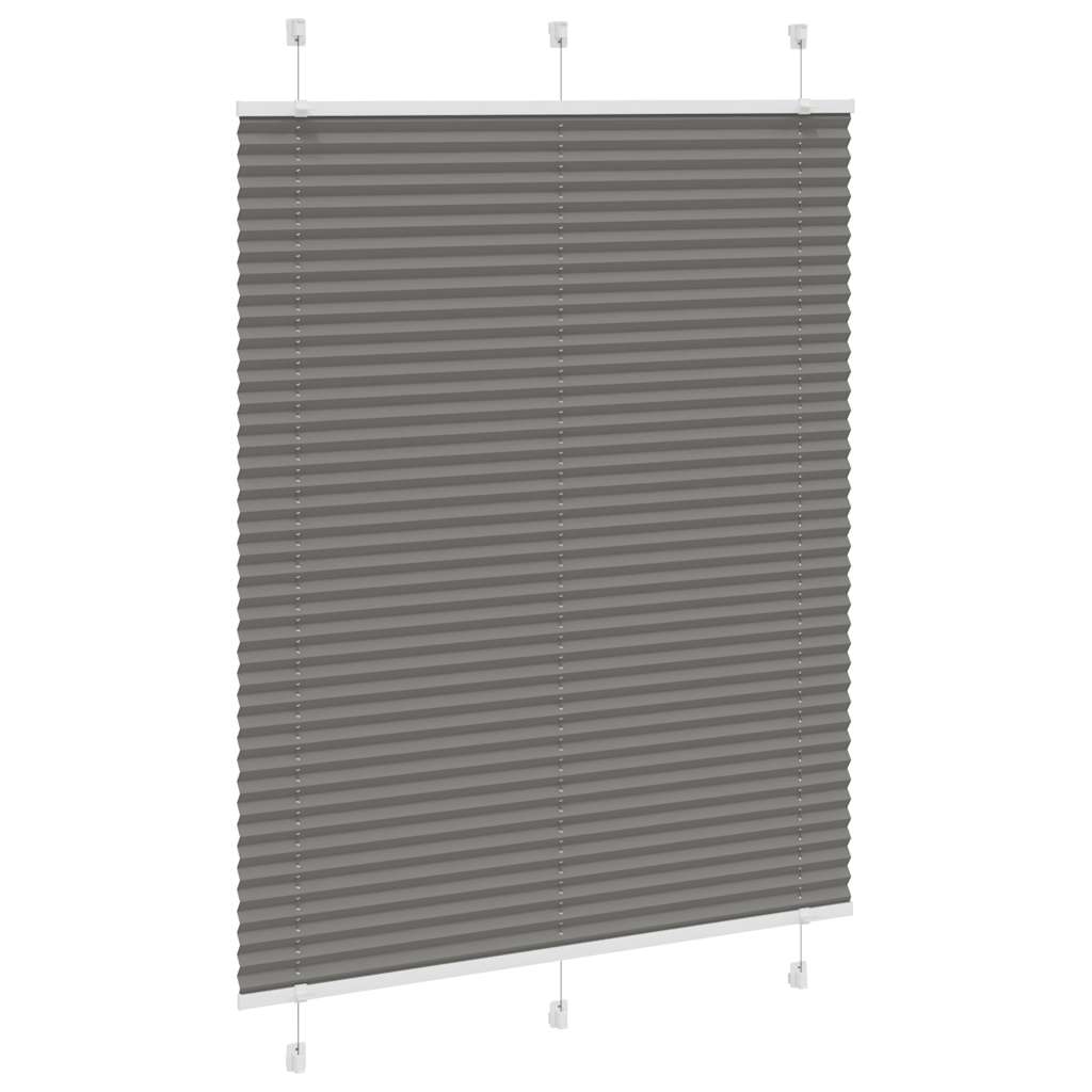 Vidaxx store enrouleur plissé 110x100 cm largeur de tissu 109,4 cm anthracite
