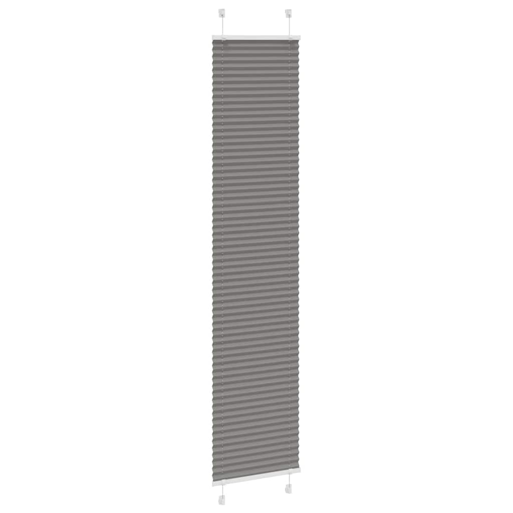 Vidaxl plissé rolgordijn 40x200 cm stofbreedte 39,4 cm antraciet