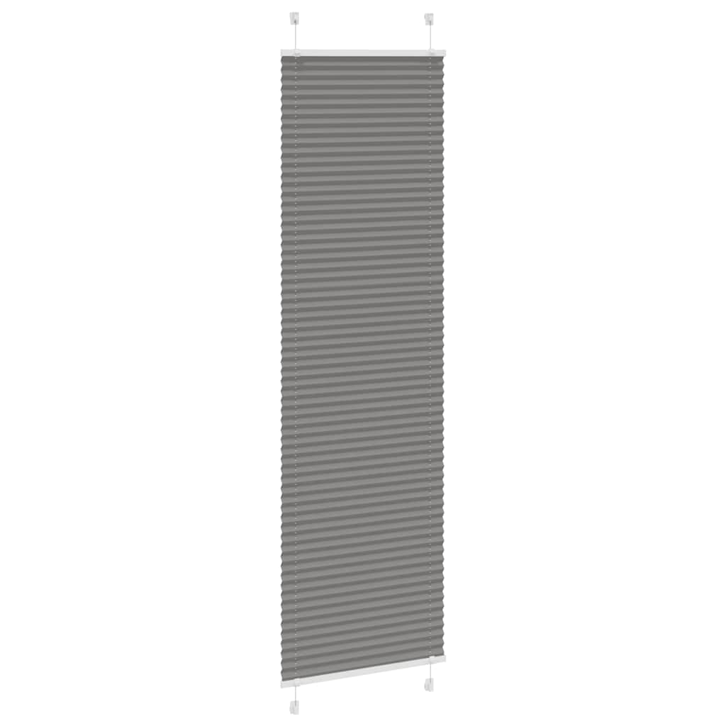 Vidaxl plissé rolgordijn 55x200 cm stofbreedte 54,4 cm antraciet