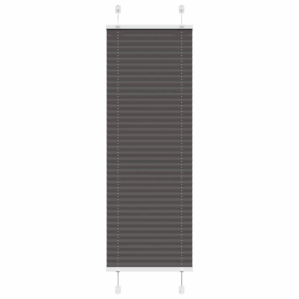 Vidaxl plissé rolgordijn 50x100 cm stofbreedte 49,4 cm polyester zwart