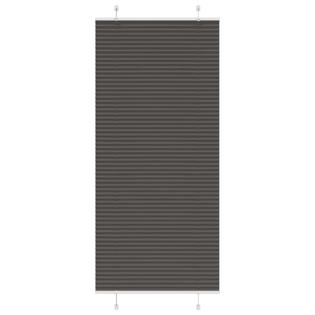 Vidaxl plissé rolgordijn 90x200 cm stofbreedte 89,4 cm polyester zwart
