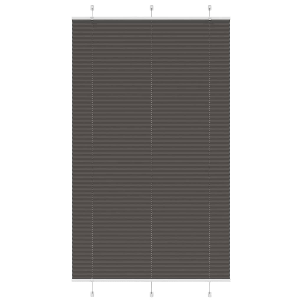 Vidaxl plissé rolgordijn 120x200cm stofbreedte 119,4cm polyester zwart
