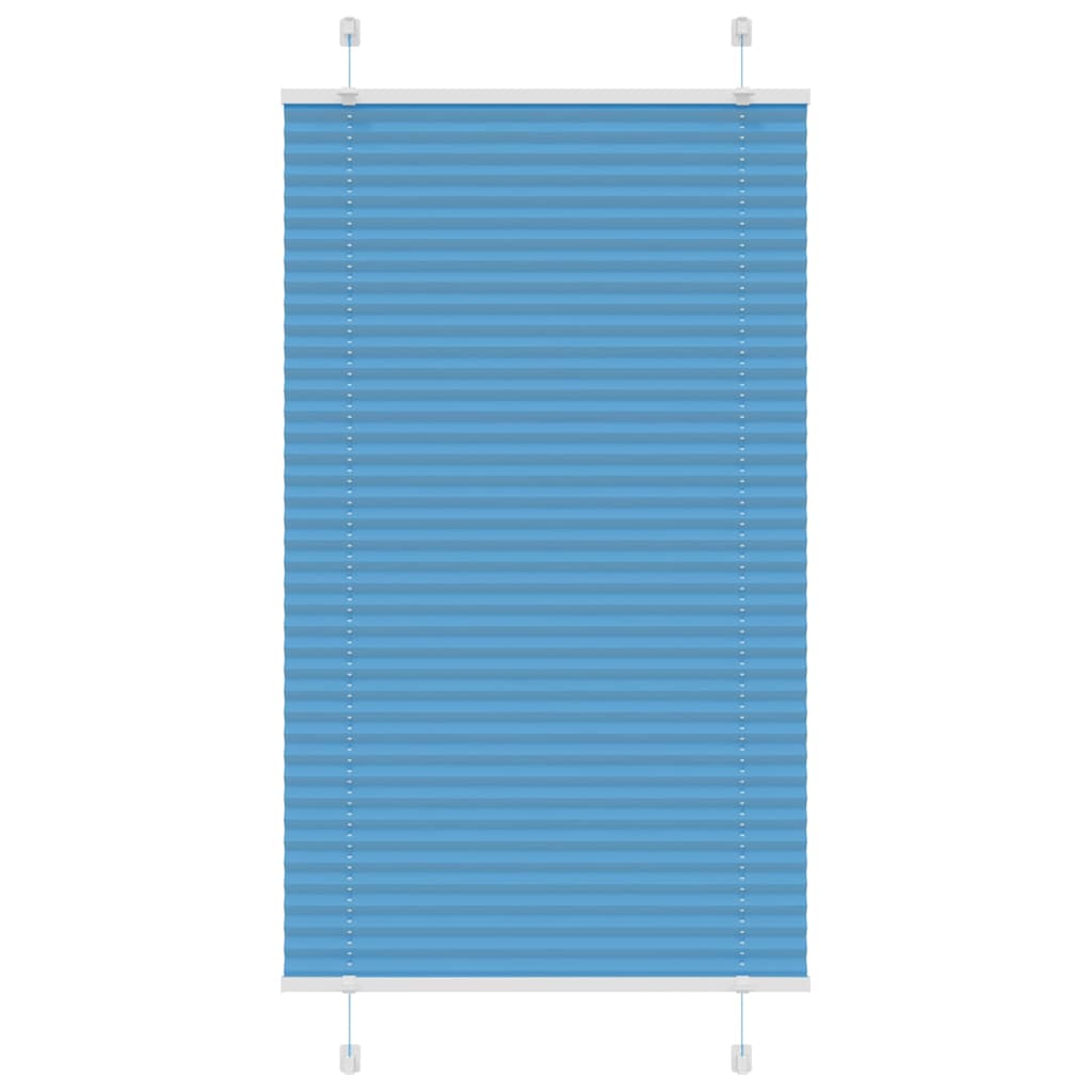 Vidaxl plissé rolgordijn 70x100 cm stofbreedte 69,4 cm polyester blauw