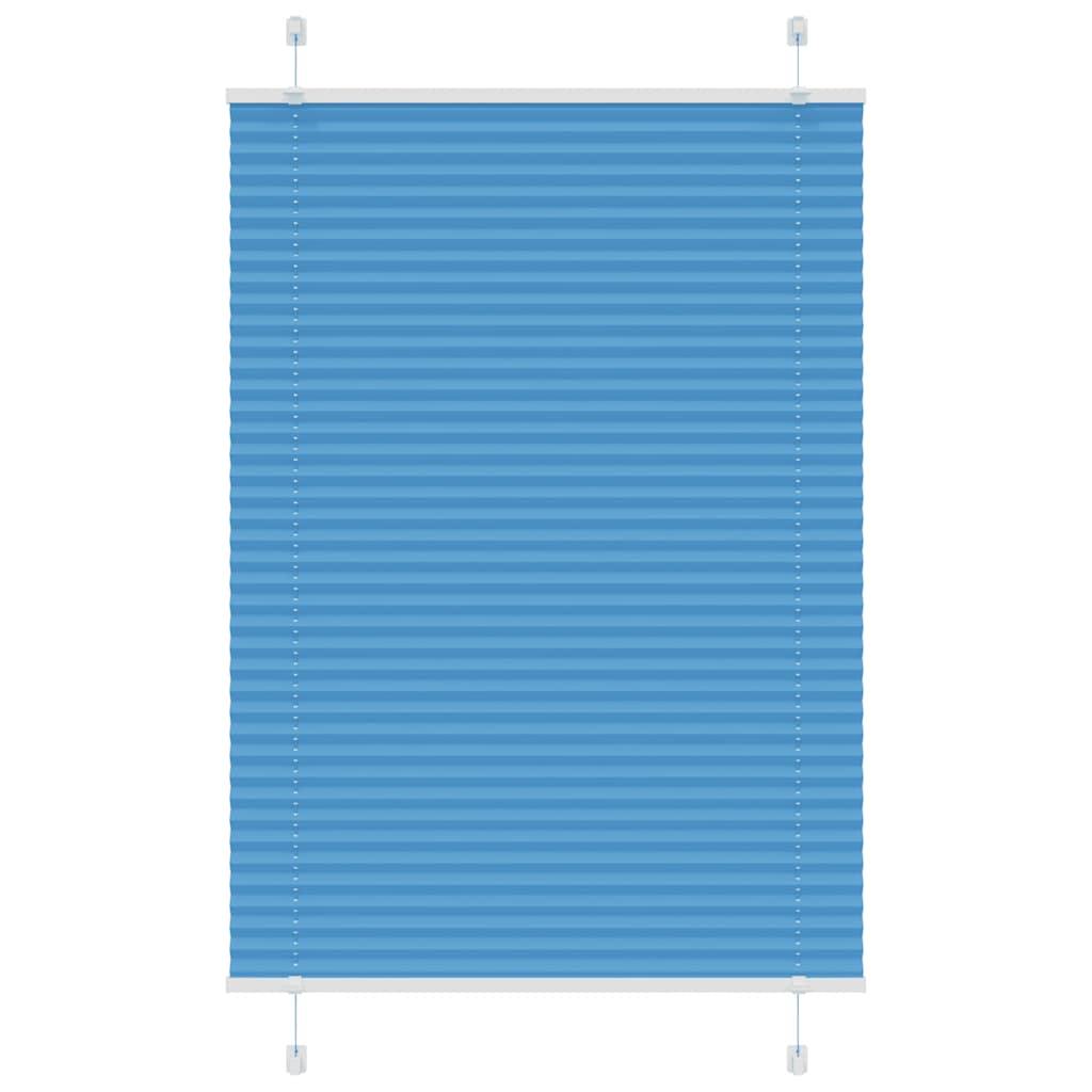Vidaxl plissé rolgordijn 70x100 cm stofbreedte 69,4 cm polyester blauw