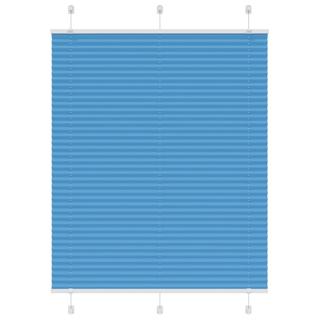 Vidaxl plissé rolgordijn 105x100cm stofbreedte 104,4cm polyester blauw
