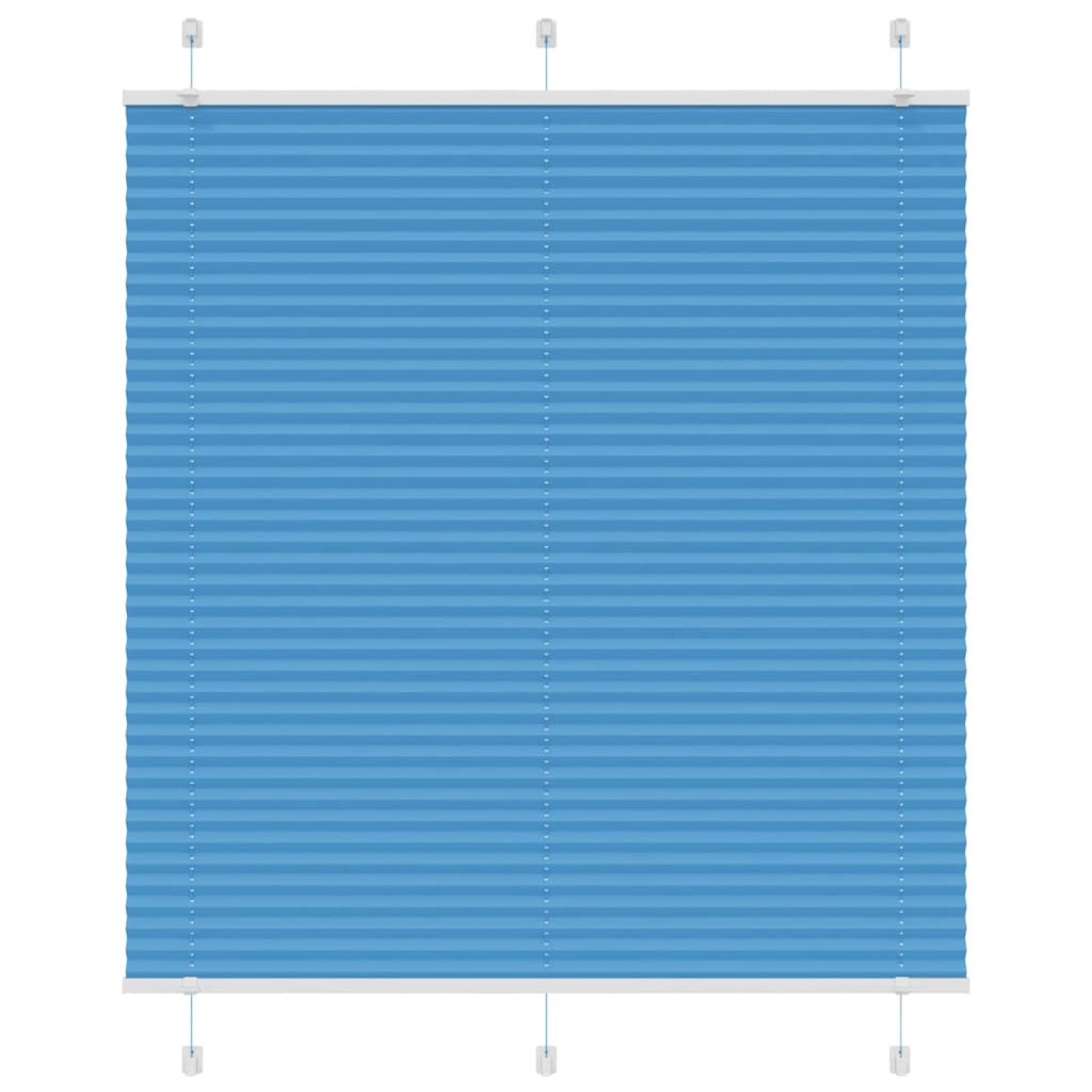 Vidaxl plissé rolgordijn 115x100cm stofbreedte 114,4cm polyester blauw