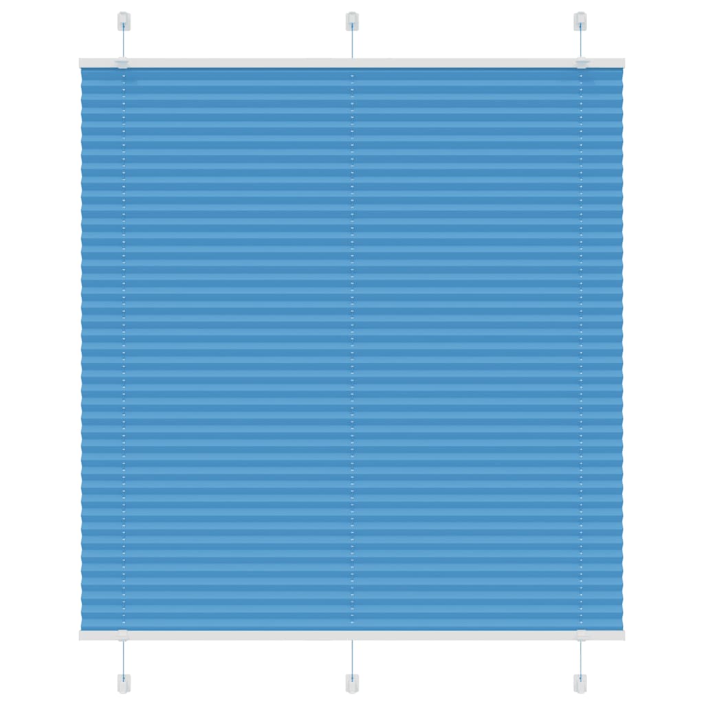Vidaxl plissé rolgordijn 120x100cm stofbreedte 119,4cm polyester blauw
