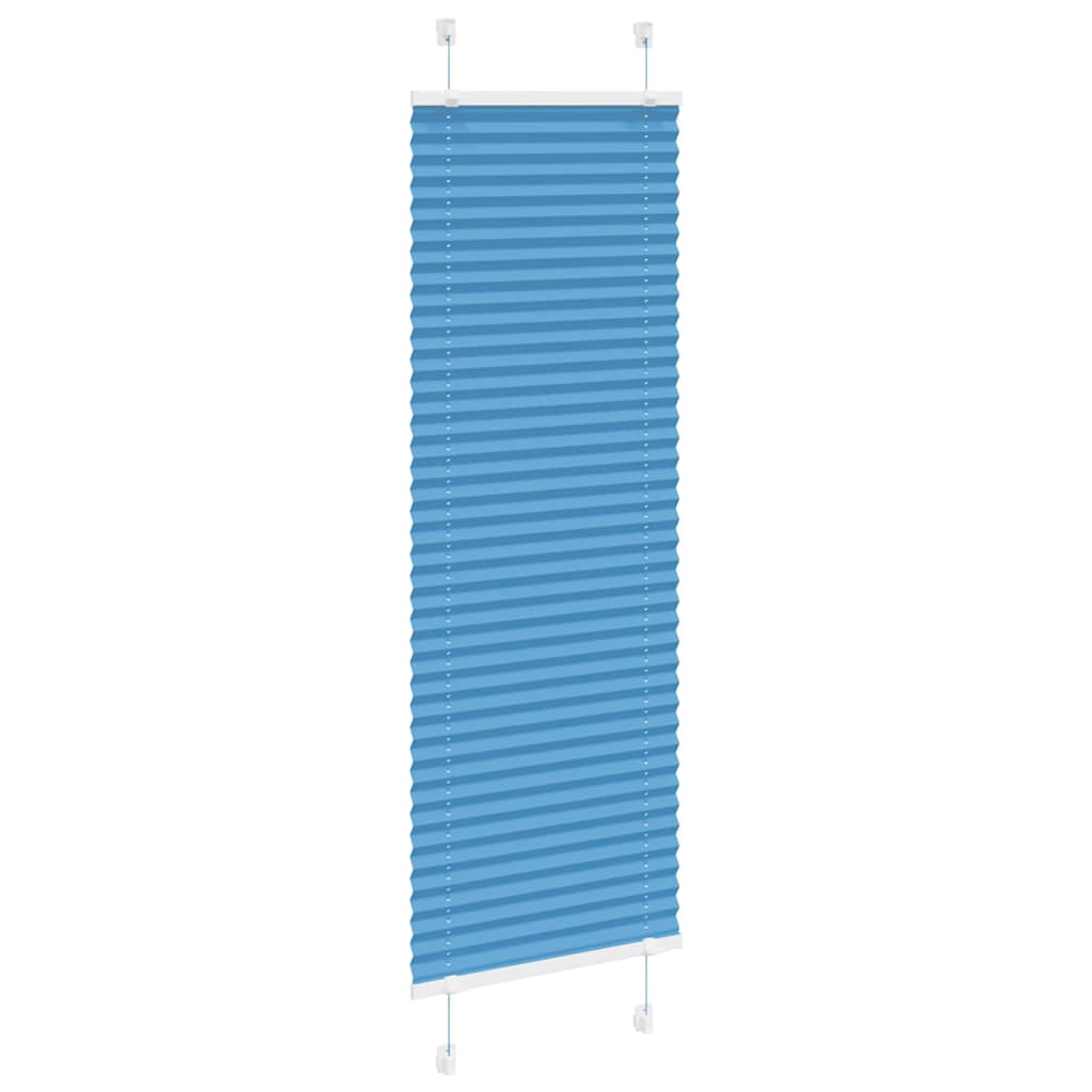Vidaxl plissé rolgordijn 45x150 cm stofbreedte 44,4 cm polyester blauw