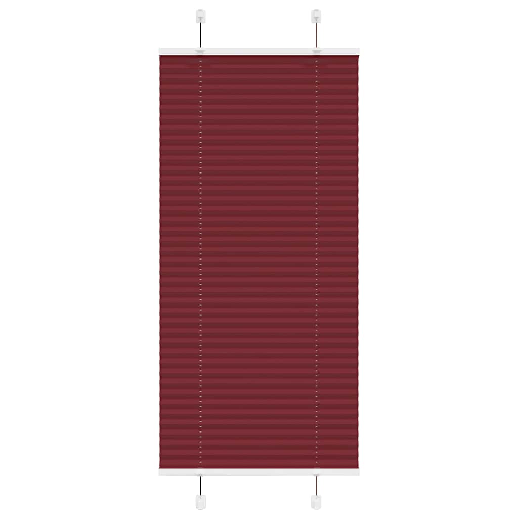 Vidaxl plissé rolgordijn 55x100 cm stofbreedte 54,4 cm bordeauxrood