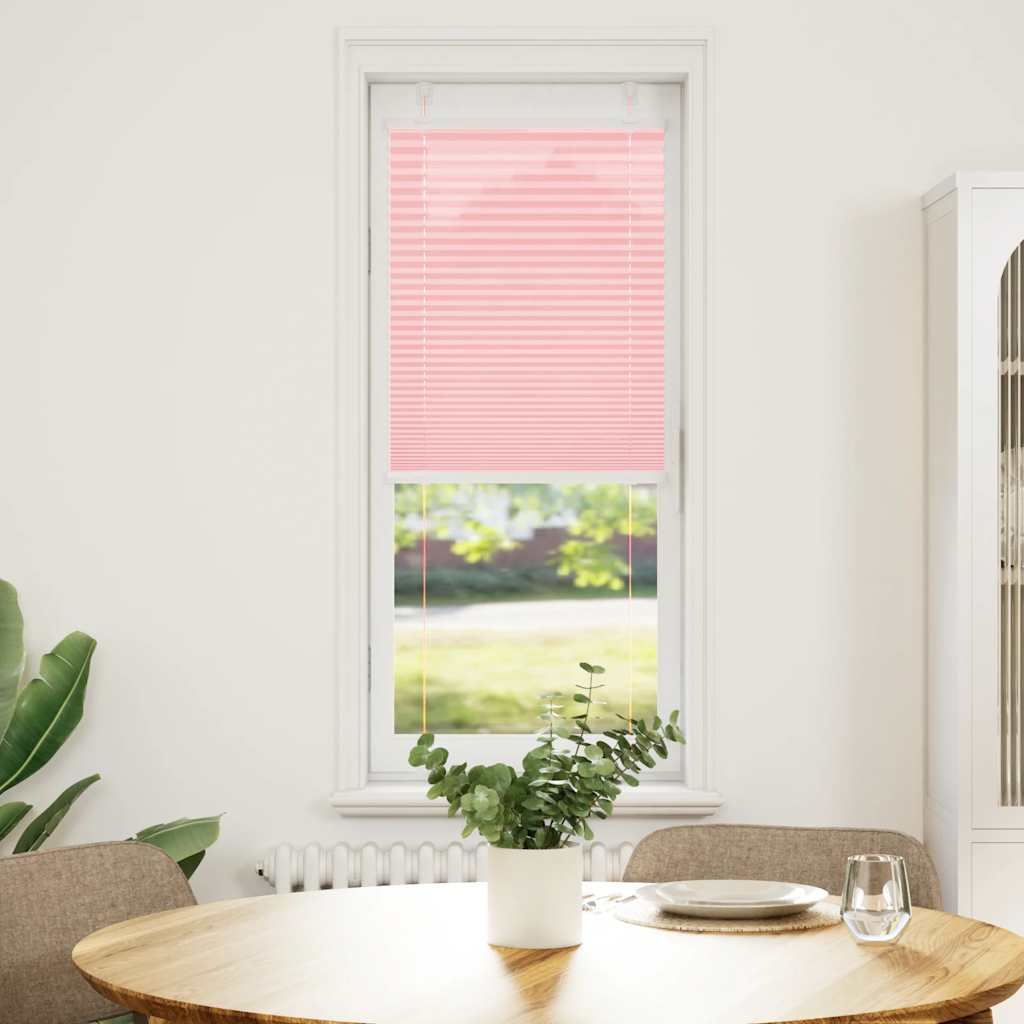 Vidaxl plissé rolgordijn 40x150 cm stofbreedte 39,4 cm polyester roze