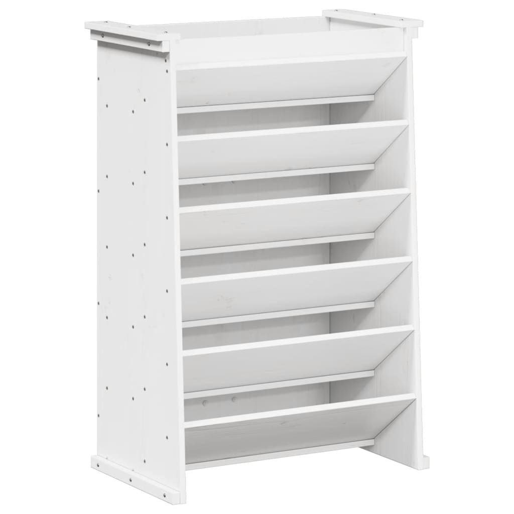 Vidaxx bac à herbes 6 couches 69x40x101,5 cm bois de pin massif blanc