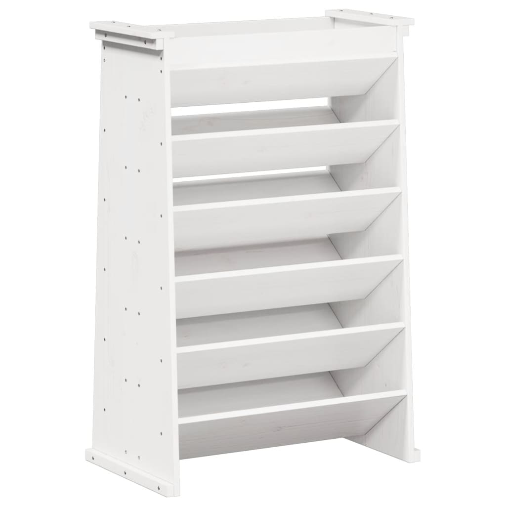 Vidaxx bac à herbes 6 couches 69x40x101,5 cm bois de pin massif blanc