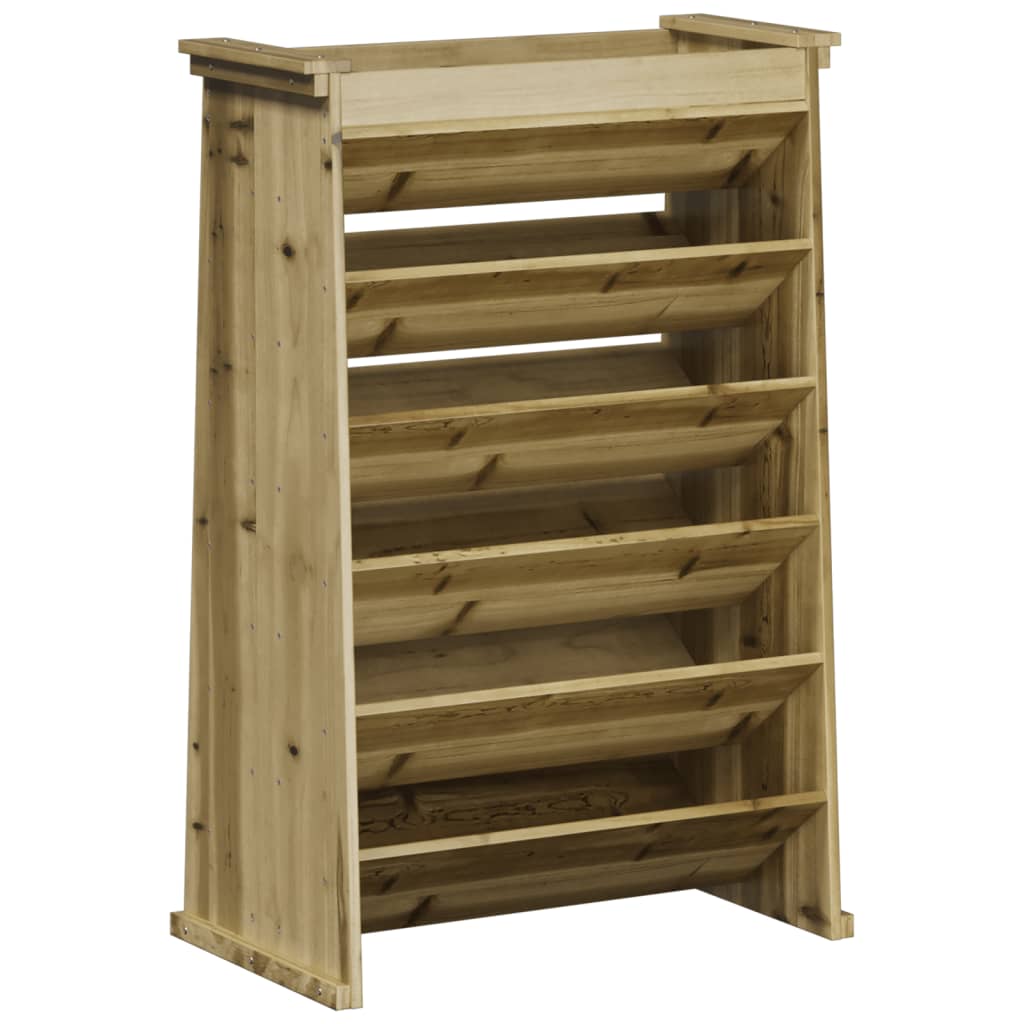 Vidaxx bac à herbes 6 couches 69x40x101,5 cm bois de pin imprégné