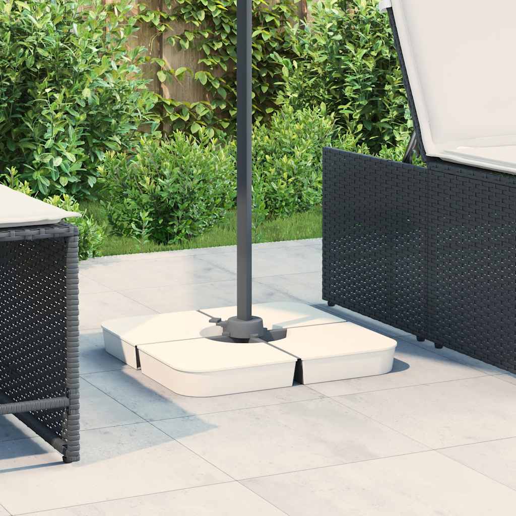 VidaXL jeu de 4 pieds de parasol pour parasol à base croisée 100 kg pp