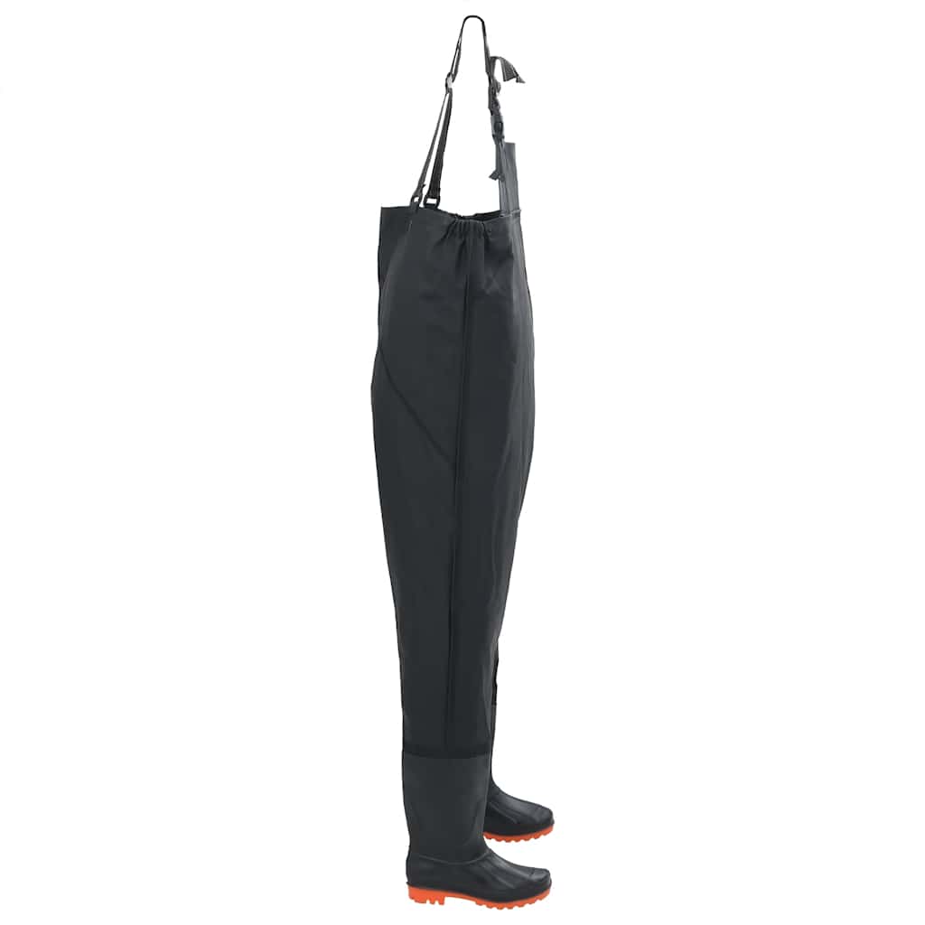 Vidaxl wading avec bottes taille 38 noir