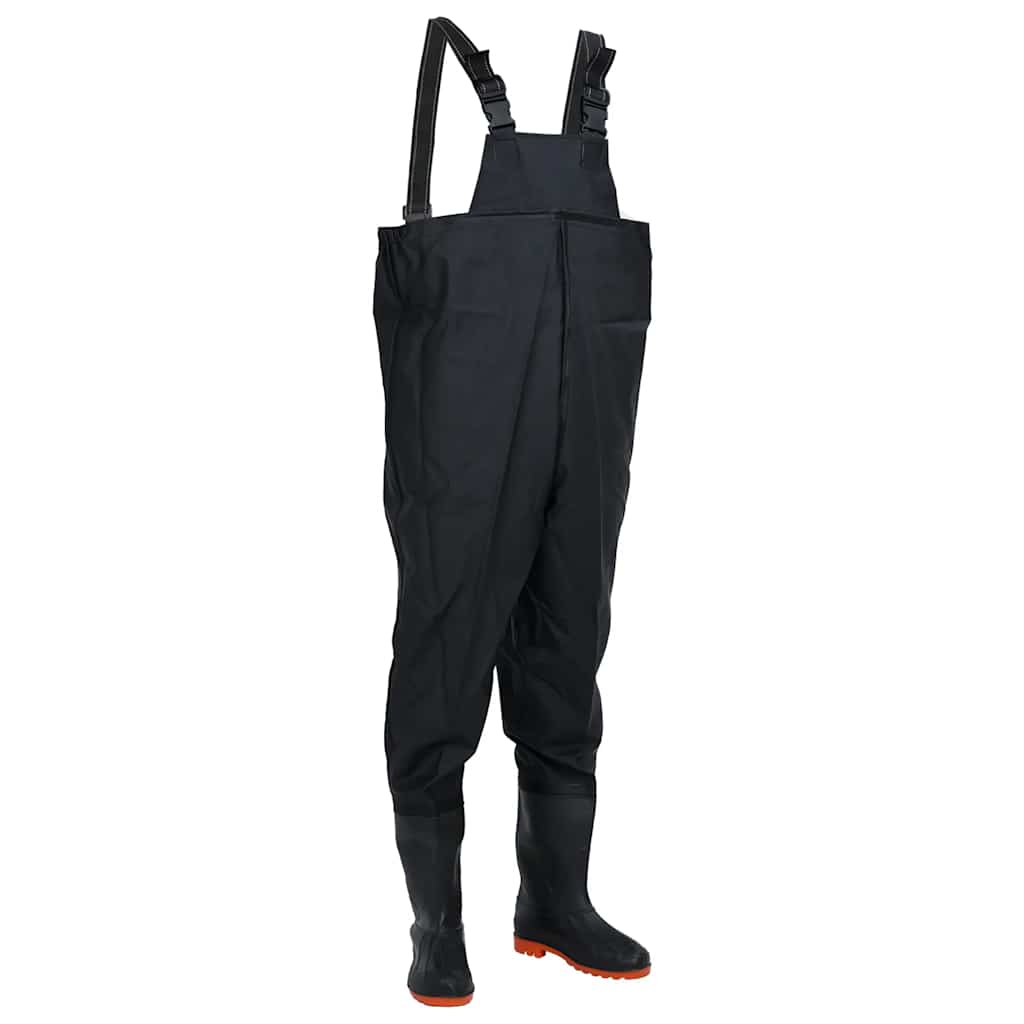 Vidaxl wading avec bottes taille 40 noir