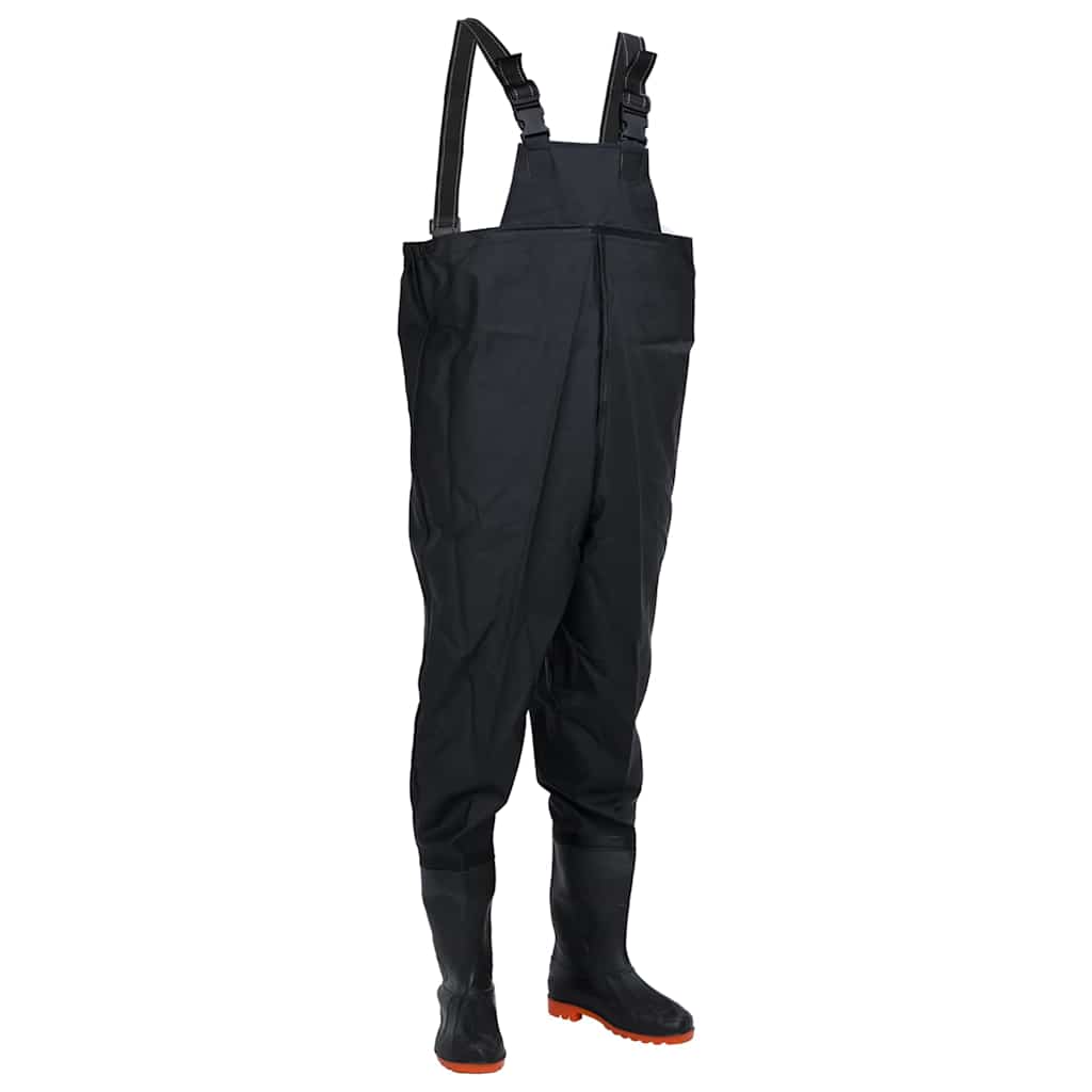 Vidaxl wading avec bottes taille 41 noir