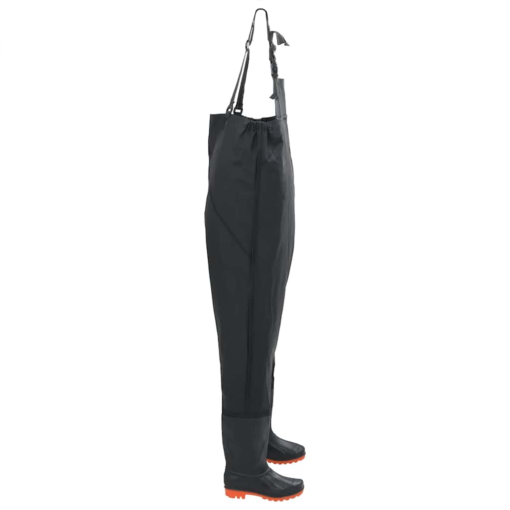 Vidaxl wading avec bottes taille 42 noir