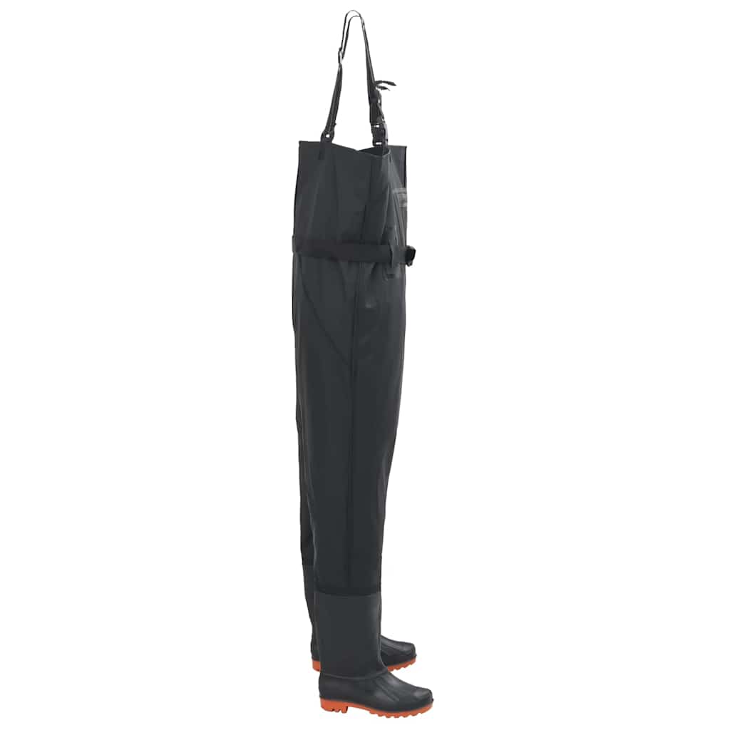 Vidaxl wading avec bottes et ceinture taille 42 noir