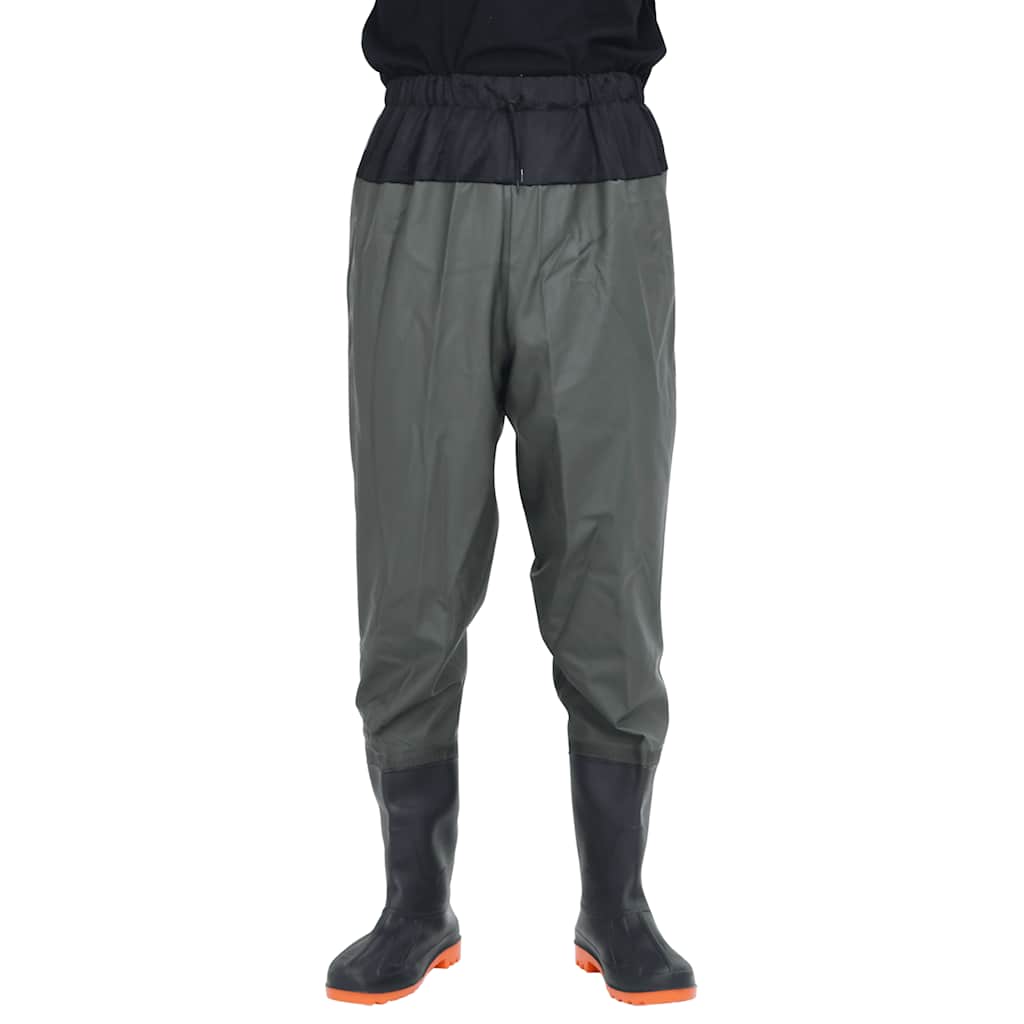 Vidaxl wading avec bottes taille 38 vert foncé