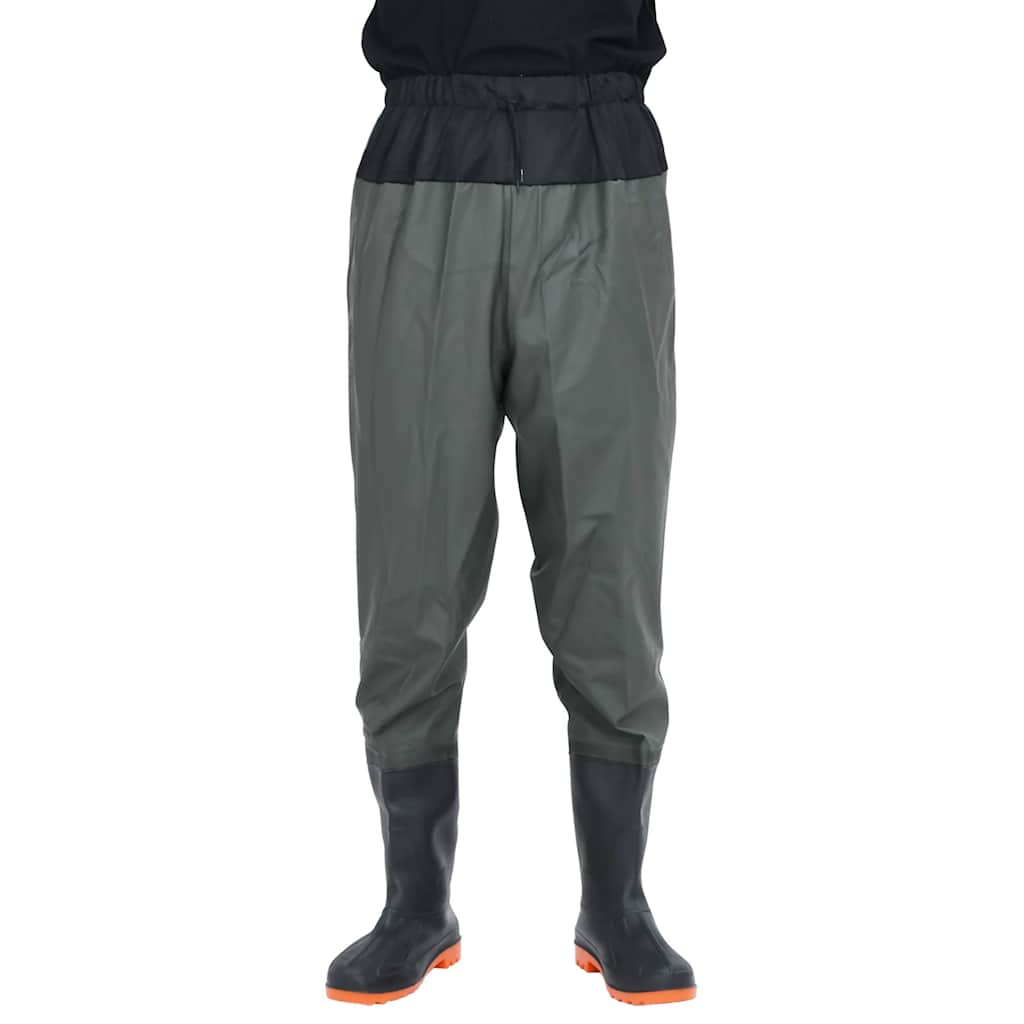 Vidaxl wader avec bottes taille 45 vert foncé