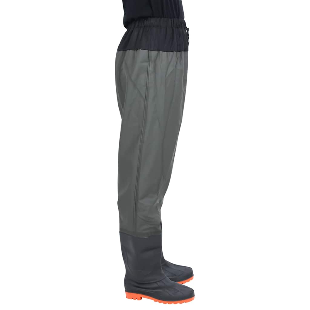 Vidaxl wader avec bottes taille 45 vert foncé