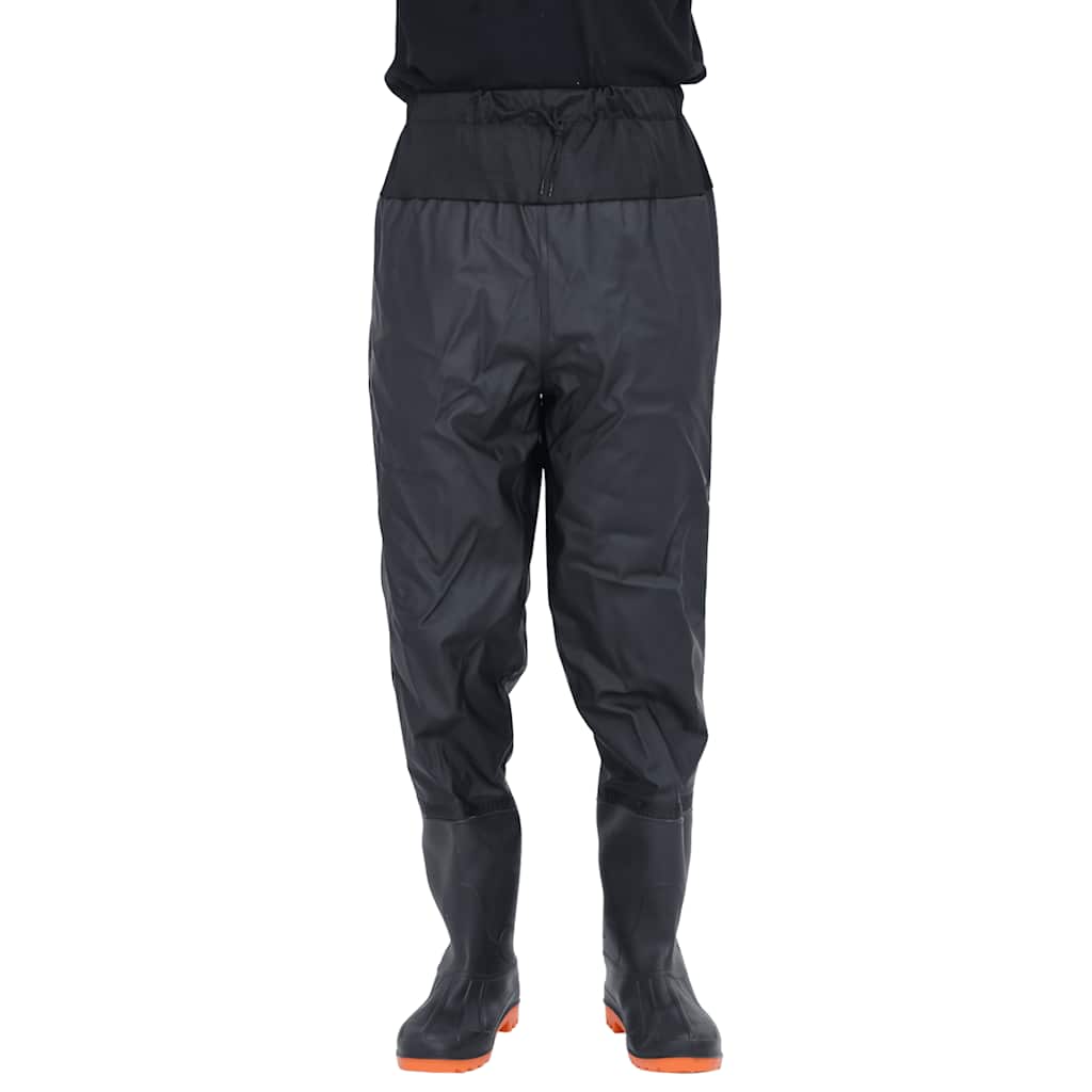 Vidaxl wading avec bottes taille 39 noir