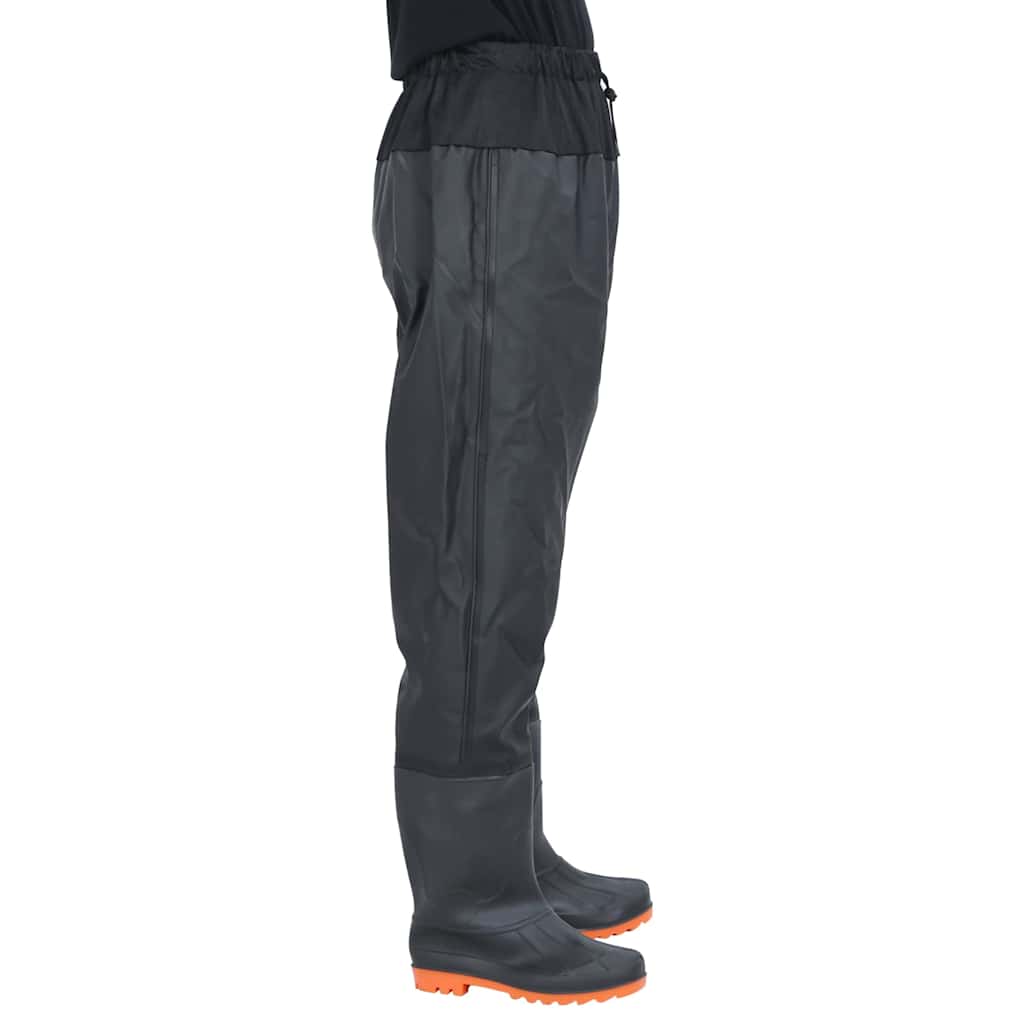 Vidaxl wading avec bottes taille 43 noir