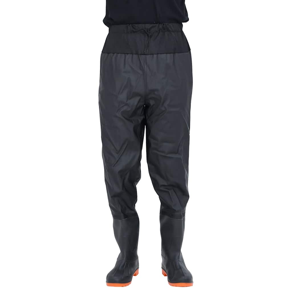 Vidaxl wading avec bottes taille 46 noir