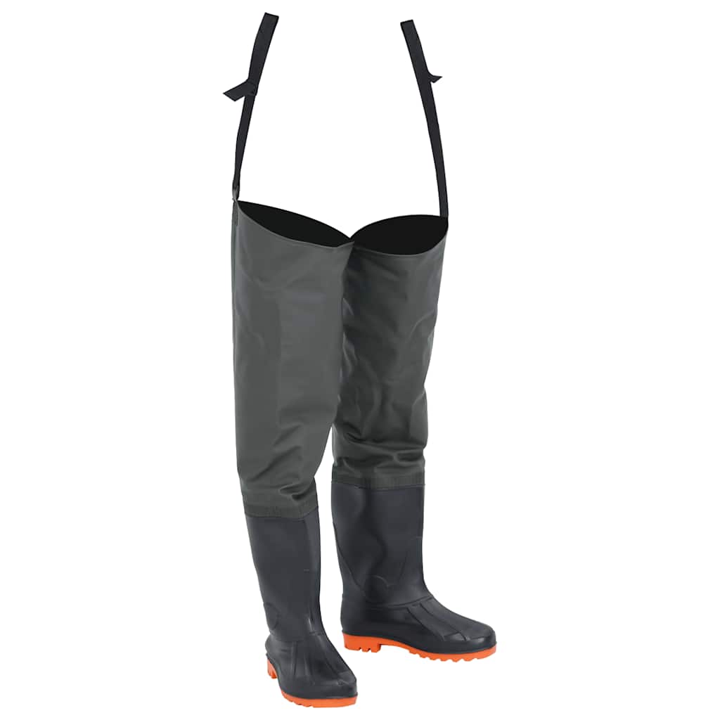 VidaXL bottes de pêche taille 44 vert foncé