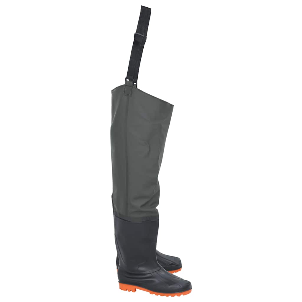 VidaXL bottes de pêche taille 44 vert foncé
