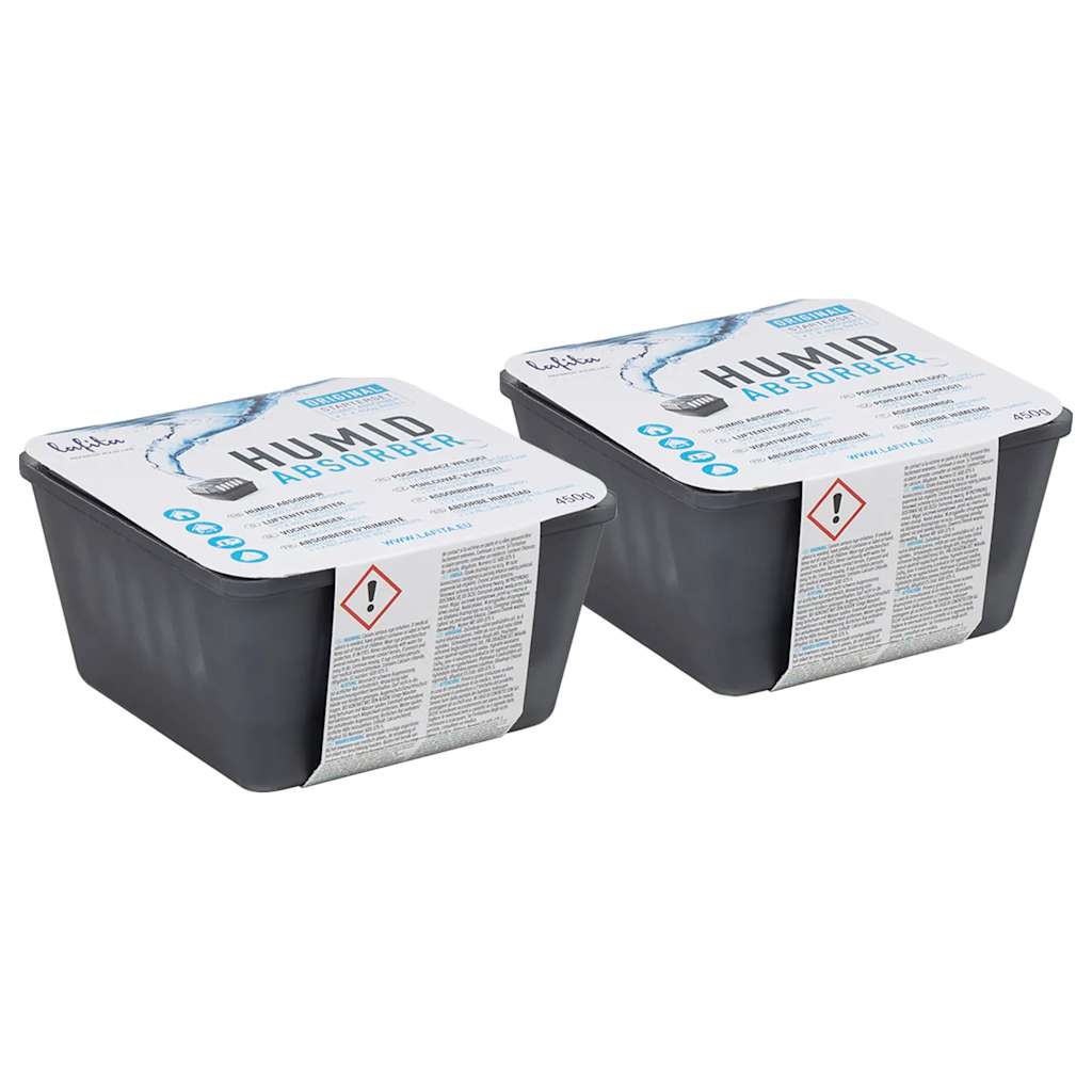 Déshumidificateurs Vidaxl avec sachets de recharge 2 pcs 450 g