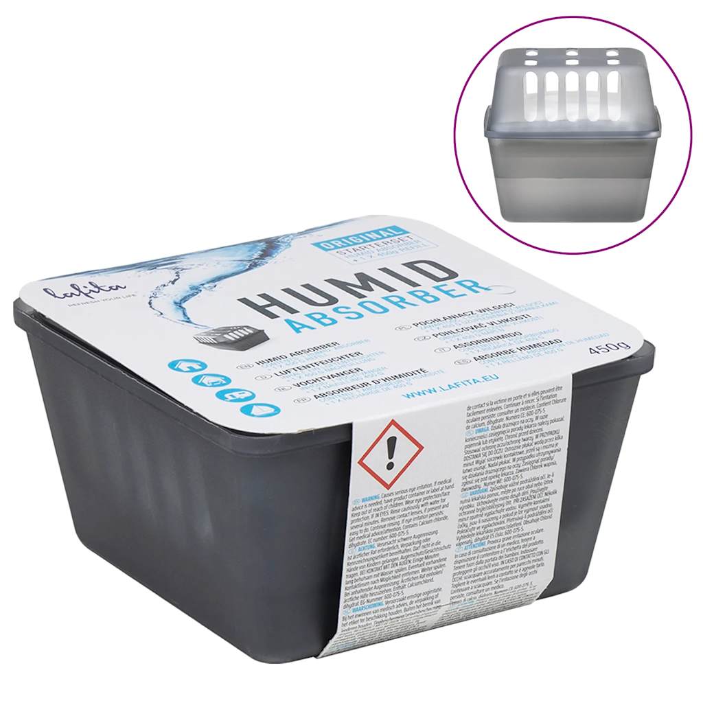 Déshumidificateurs Vidaxl avec sachets de recharge 2 pcs 450 g