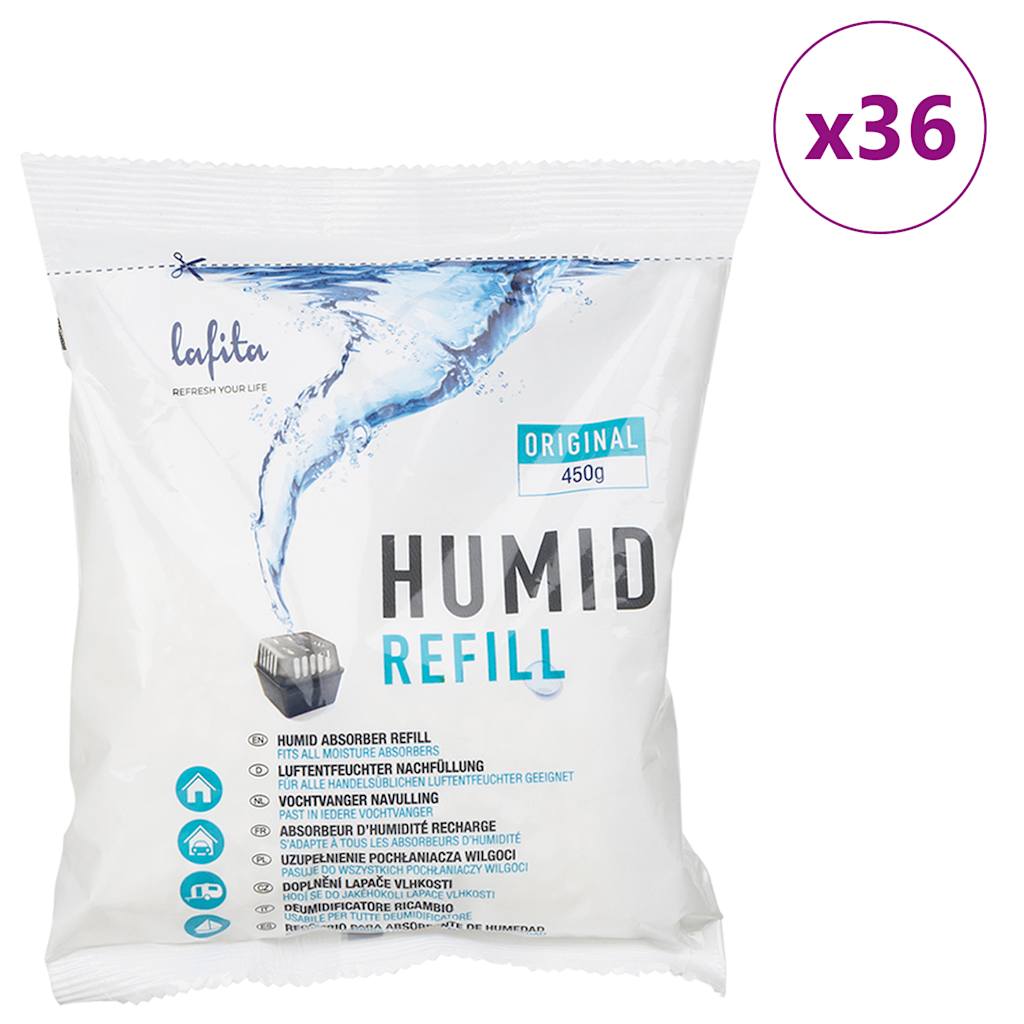 Recharges Vidaxx pour déshumidificateur 36 pcs 450 g
