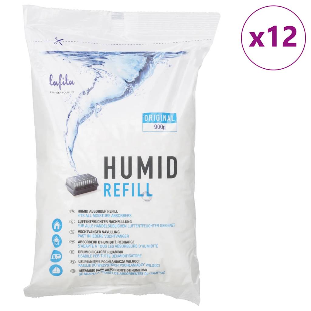 Recharges VidaXL pour déshumidificateur 12 pcs 900 g