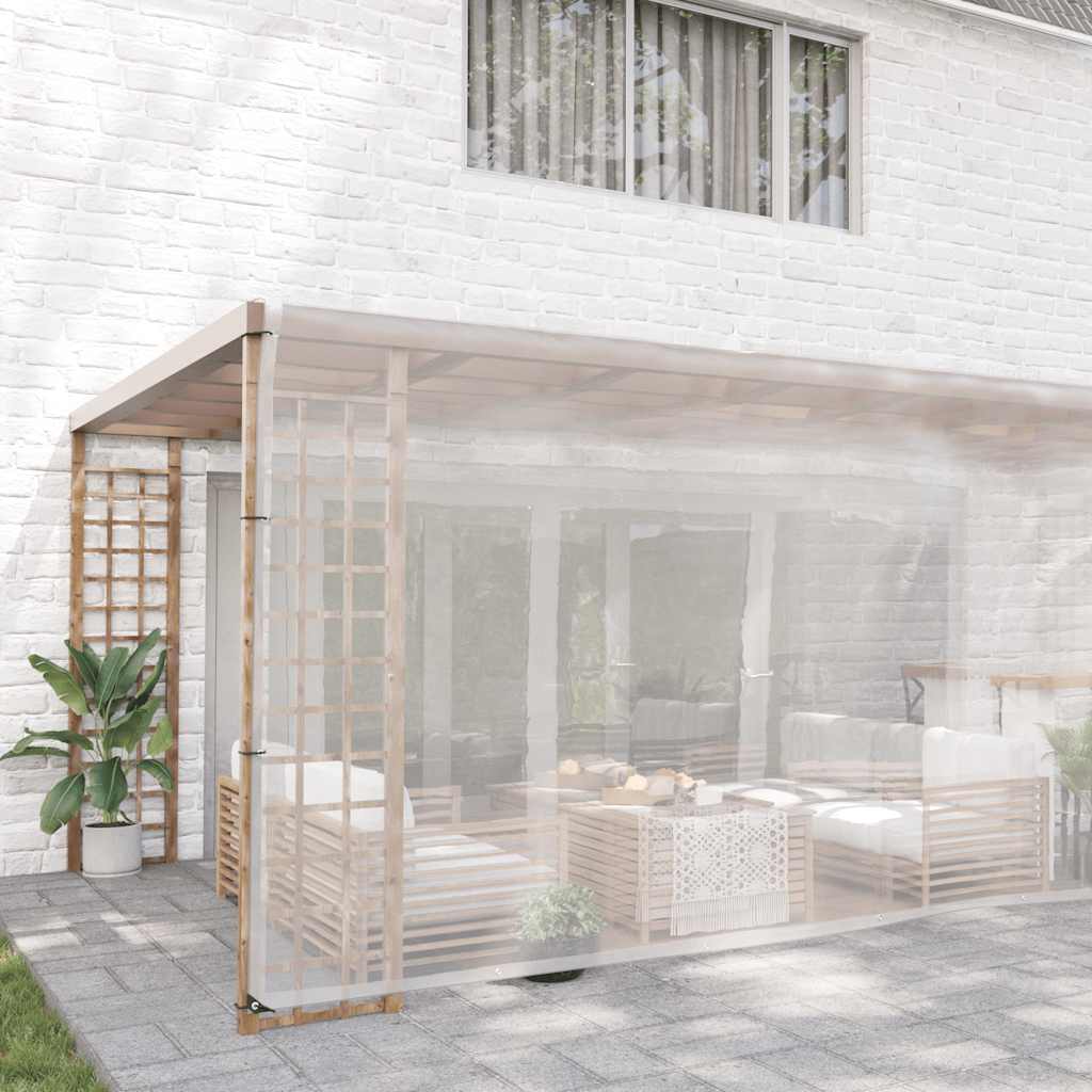 Vidaxx bâche transparente avec œillets 6x6 m polyéthylène