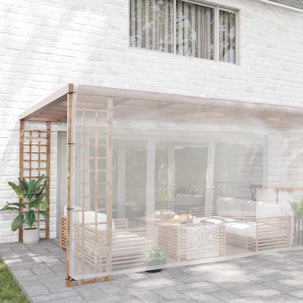 Vidaxx bâche transparente avec œillets 6x10 m polyéthylène