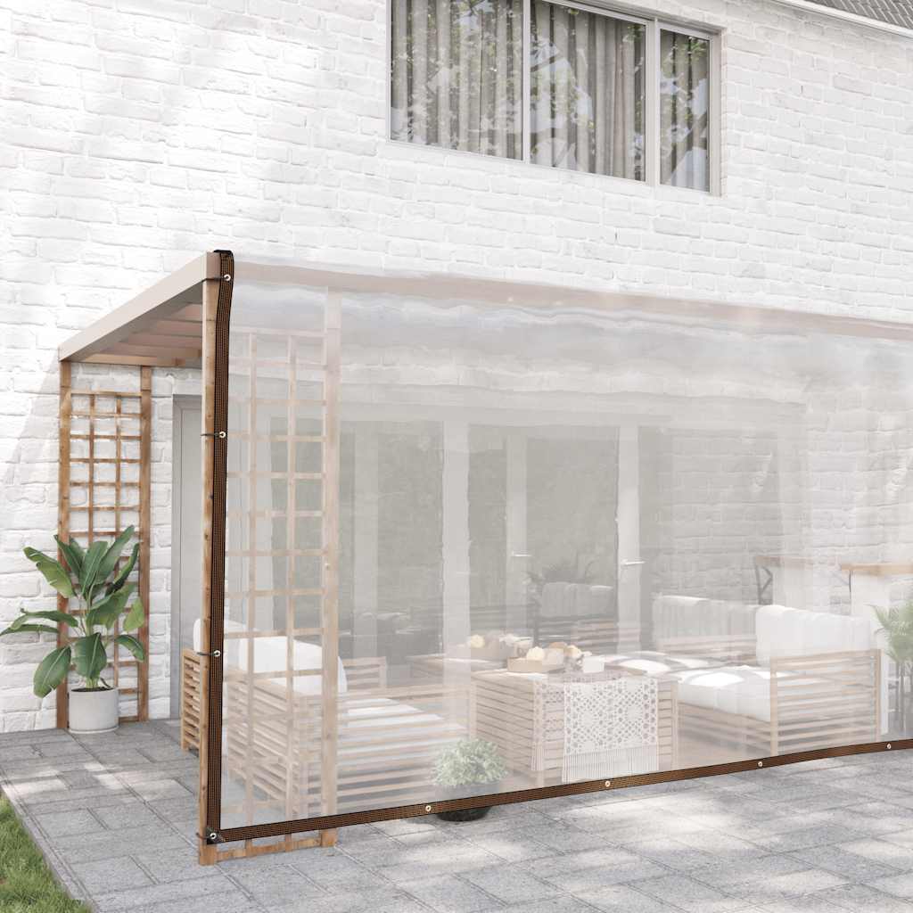 Vidaxx bâche transparente avec œillets 5x12 m polyéthylène