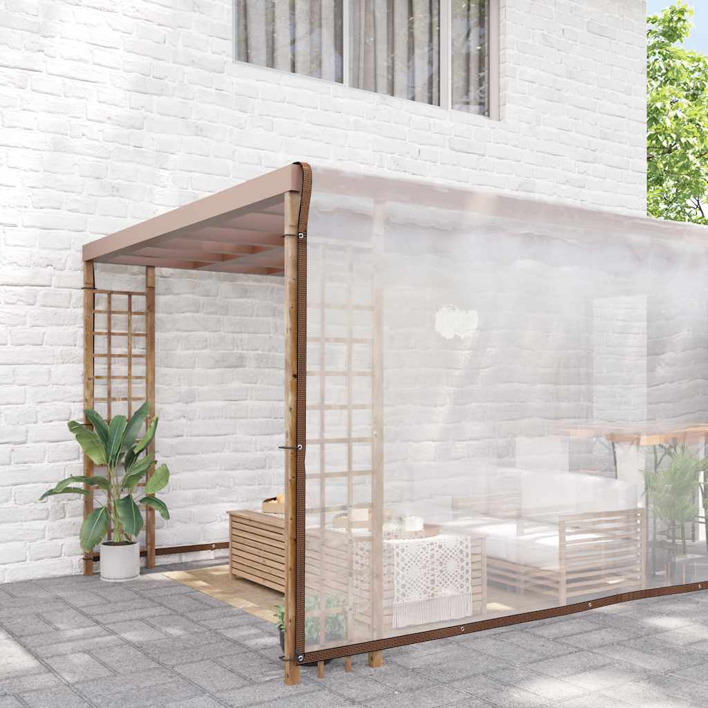 Vidaxx bâche transparente avec œillets 8x10 m polyéthylène