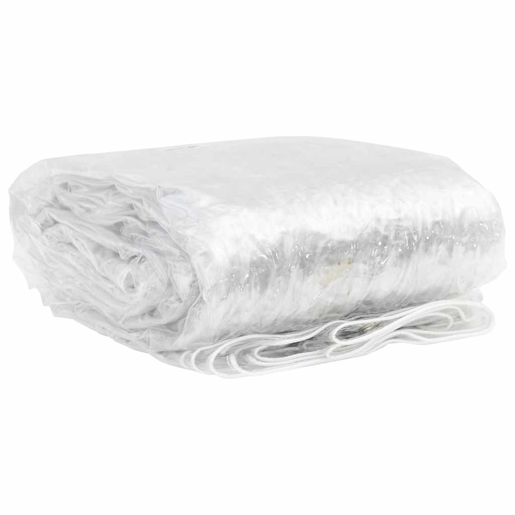 VidaXL bâche transparente avec œillets 2x10 m PVC
