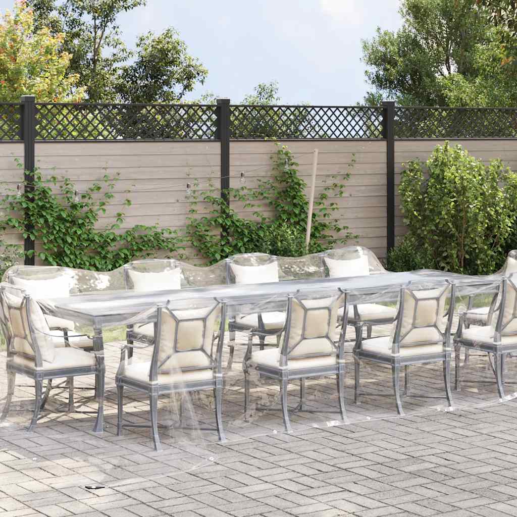 Vidaxx bâche transparente avec œillets 4x10 m PVC