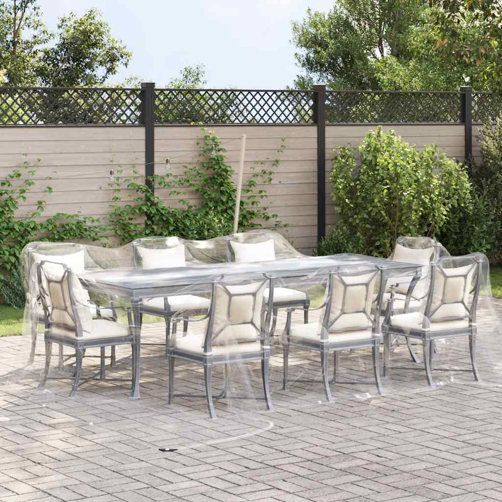 VidaXL bâche transparente avec œillets 5x6 m PVC