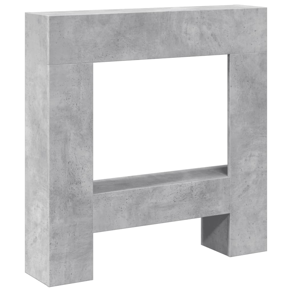 Vidaxx contour de cheminée 81x18x82 cm dérivé du bois béton gris