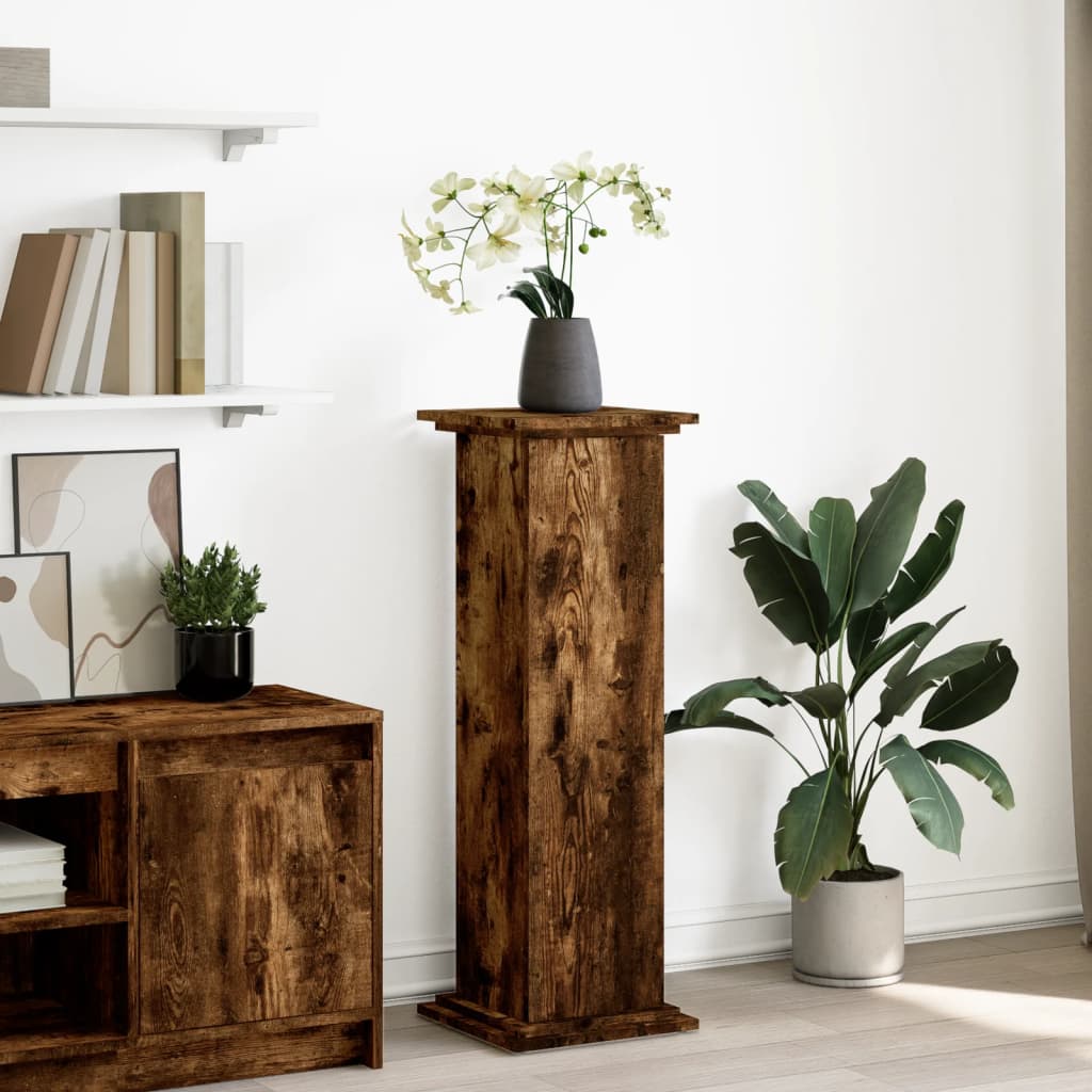 Plinthe Vidaxx avec espace de rangement 31x30x90 cm bois traité, chêne fumé