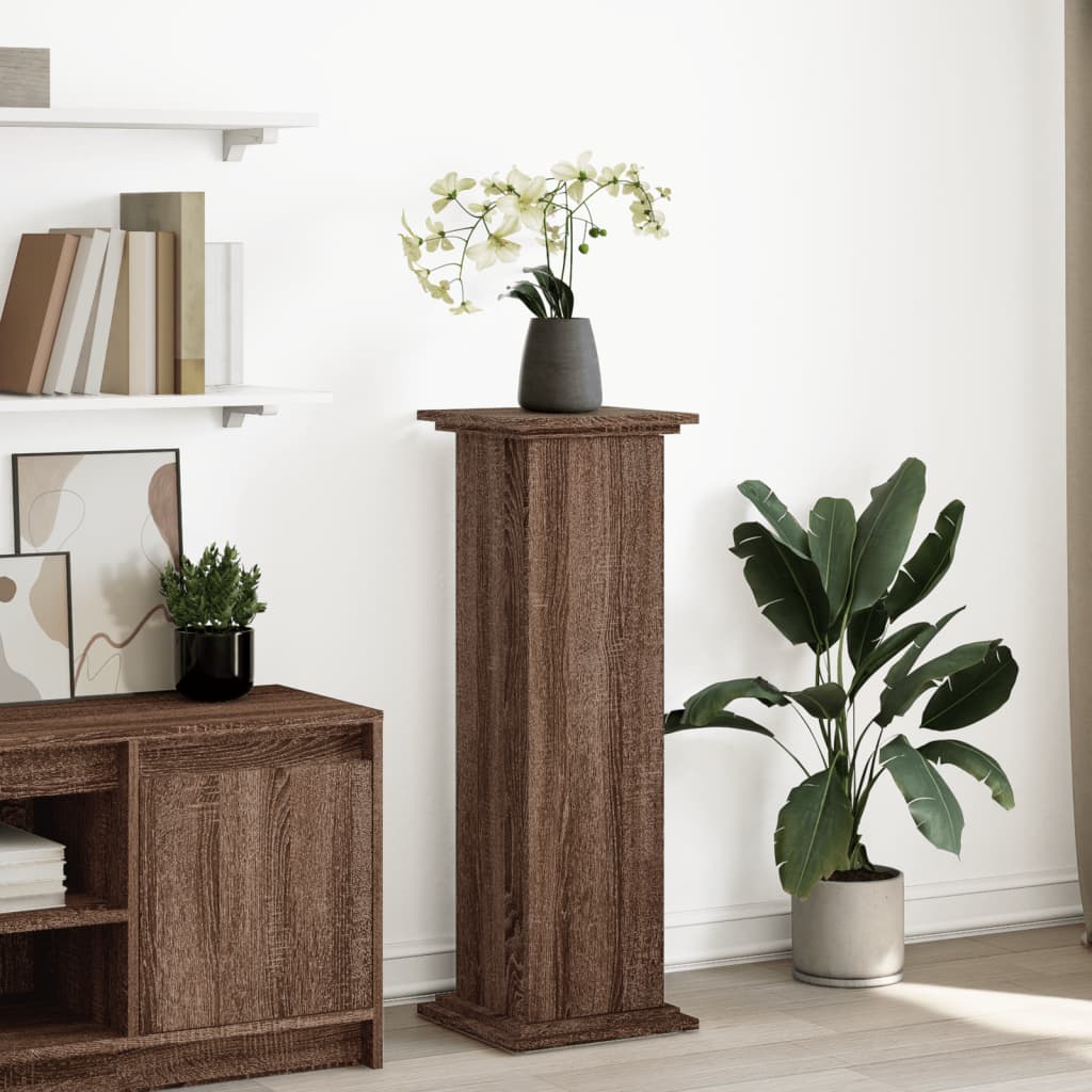 Vidaxx socle avec espace de rangement 31x30x90 cm bois fini chêne brun